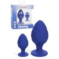 California Exotic Cheeky Blue Silicone Butt Plug Set (2 Pce)