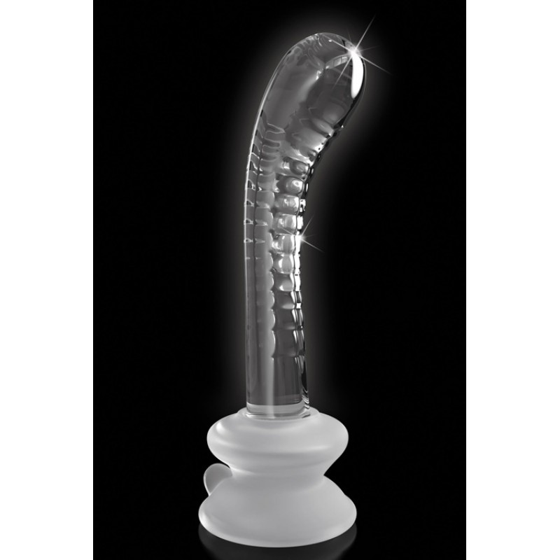 Pipedream 7.1" Hand Blown Glass Dildo with Suction Base