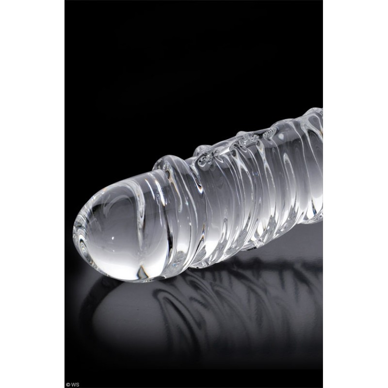 Pipedream 8.25" Textured Glass Dildo