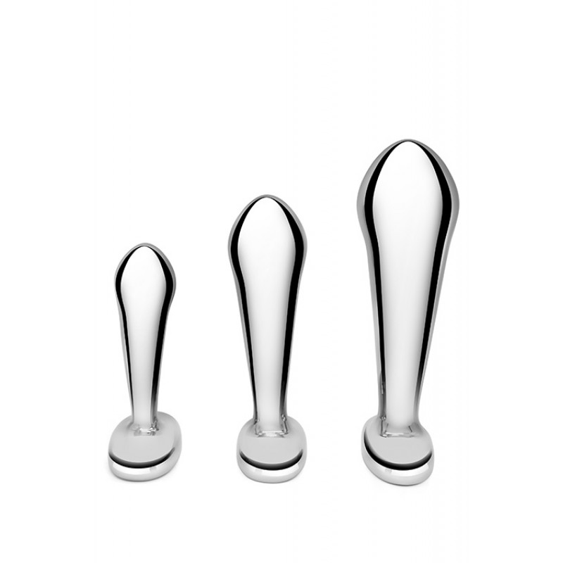 B-Vibe 3 Piece Stainless Steel P Spot Training Set