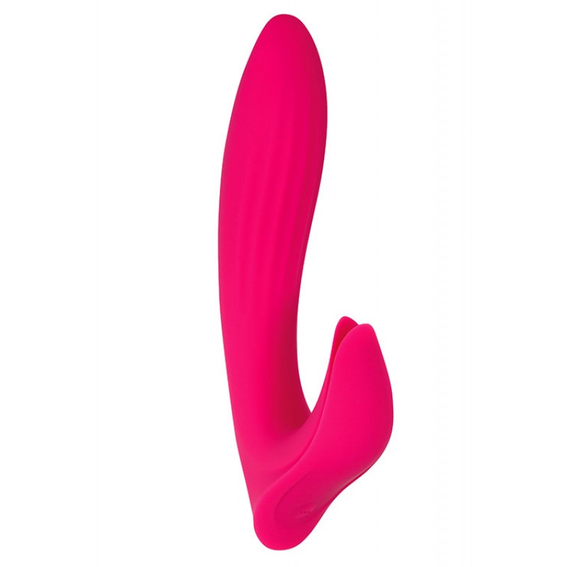 Adam and Eve Bliss 7" Rabbit Vibrator with Flower Petal Clitoral Teaser