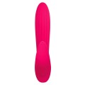 Adam and Eve Bliss 7" Rabbit Vibrator with Flower Petal Clitoral Teaser