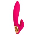 Adam and Eve Bliss 7" Rabbit Vibrator with Flower Petal Clitoral Teaser