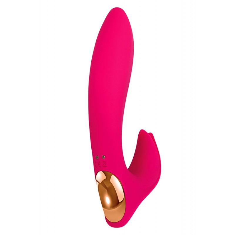 Adam and Eve Bliss 7" Rabbit Vibrator with Flower Petal Clitoral Teaser