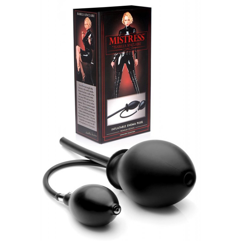 Mistress by Isabella Sinclaire 4.5" Inflatable Butt Plug with Enema Attachment