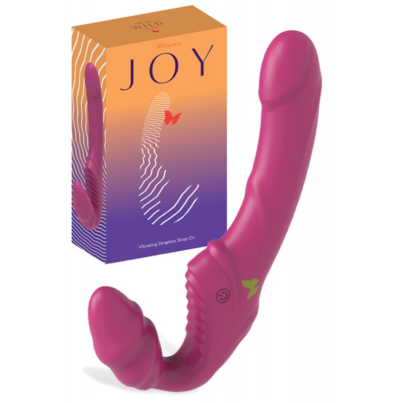 Wild Secrets Joy 8.3" Vibrating Strapless Strap On