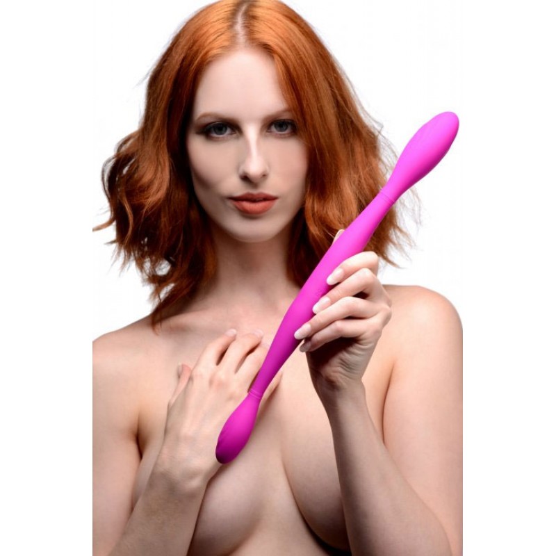 Inmi Double Thump 14.5" Vibrating Dual Ended Dong