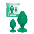 California Exotic Cheeky Green Silicone Butt Plug Set (2 Pce)