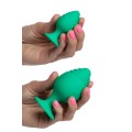 California Exotic Cheeky Green Silicone Butt Plug Set (2 Pce)