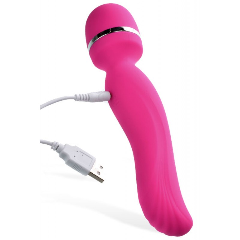 Adam and Eve Intimate Curves 7.75" Silicone Wand Vibrator