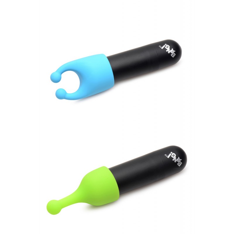 Bang Glow In The Dark 4 Attachments Rechargeable Bullet Vibe