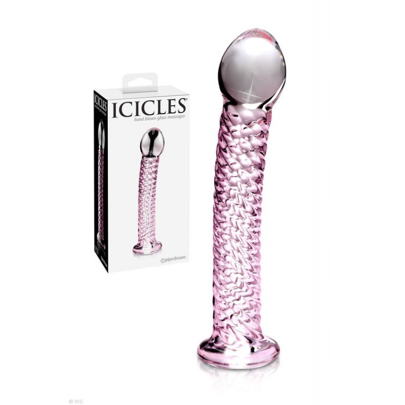 Pipedream 7" Ribbed Glass Dildo