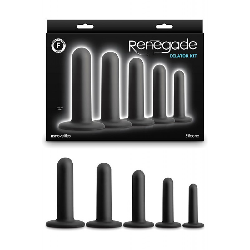 nsnovelties Renegade 5 Piece Silicone Dilator Kit