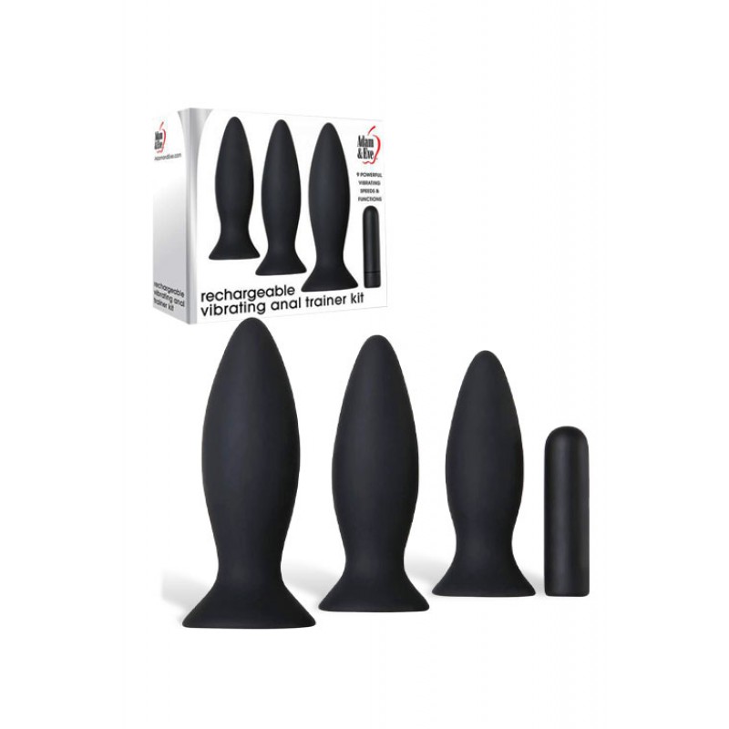 Adam and Eve 4 Piece Anal Training Kit plus Bullet Vibrator