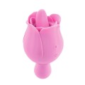 Adam and Eve Ravishing Rose 4.25" Dual Ended Rose Vibrator with Clitoral Teaser