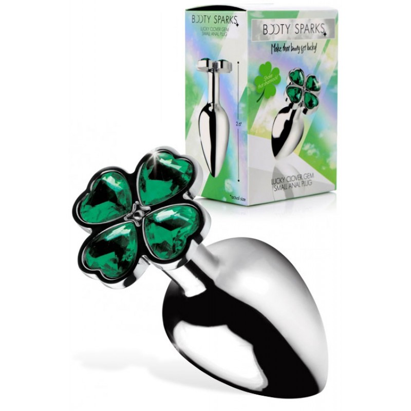 Booty Sparks Lucky Clover 2.6" Metal Butt Plug