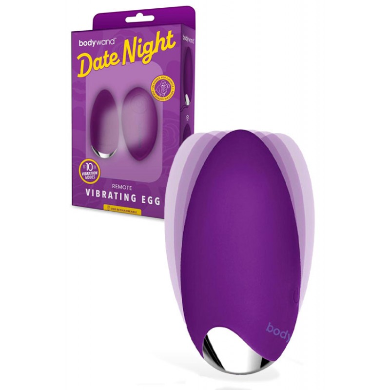 Bodywand Date Night 4.87" Remote Controlled Vibrating Egg Massager