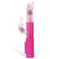 Adam and Eve Thrusting &amp; Rotating Beaded 9.75" Rabbit Vibrator