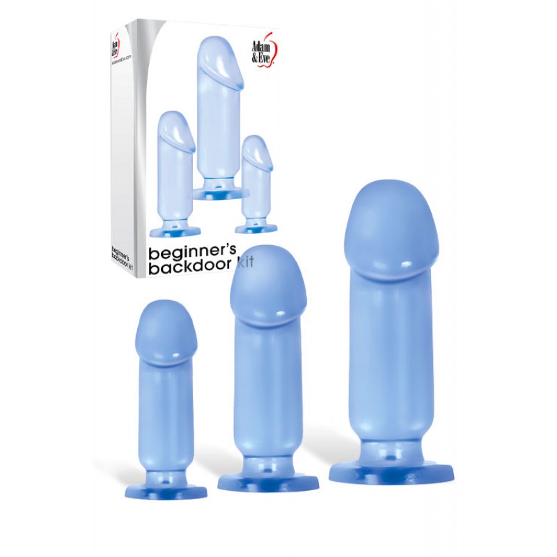 Adam and Eve Beginners Jelly Anal Training Kit (3 Pce)