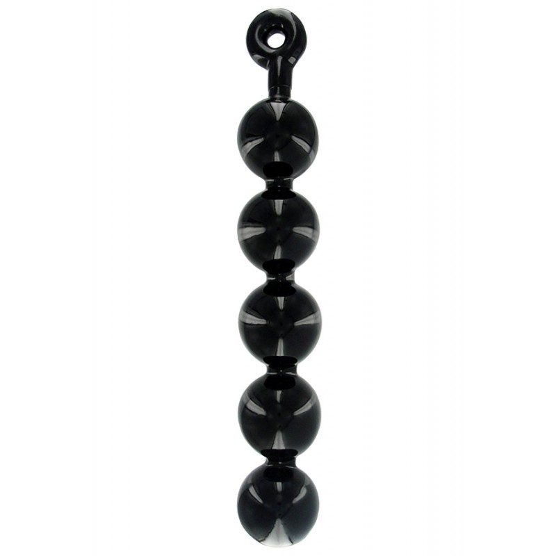 Master Series Black Baller 17.5" Large Anal Bead String