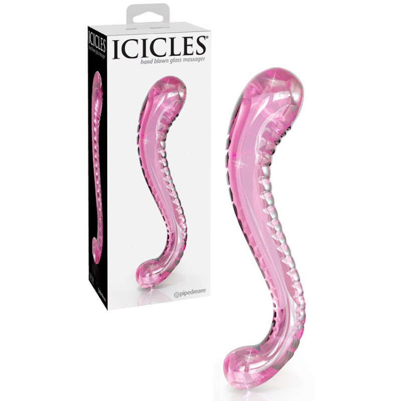 Pipedream Icicles 8.25" Curved Glass Dong