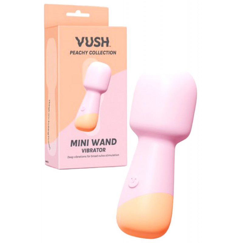 Vush Peachy 4.3" Mini Wand Vibrator