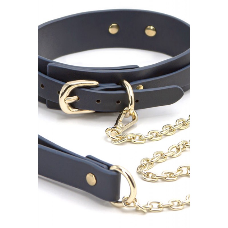 nsnovelties Bondage Couture Vegan Leather Collar &amp; Leash