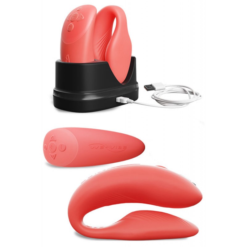 We-Vibe Chorus 3.4" App &amp; Remote Controlled  Adjustable Couples Vibrator