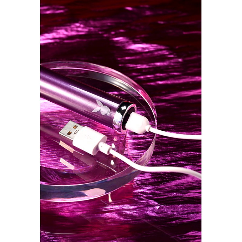 Playboy Amethyst 4.9" Glass Bullet Vibrator