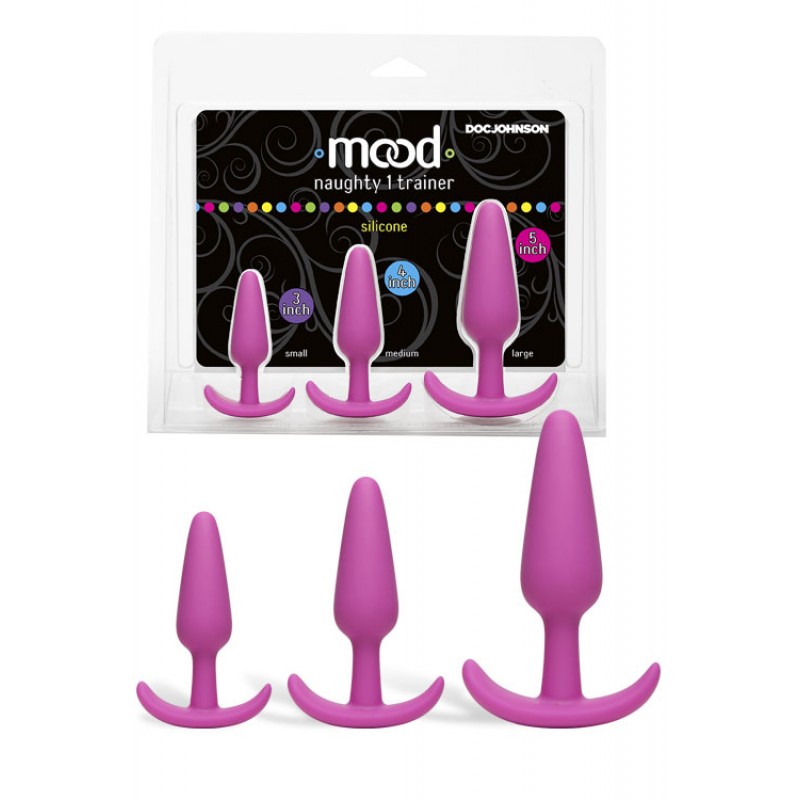 Doc Johnson Silicone Anal Trainer Butt Plugs (3 Pce Set)