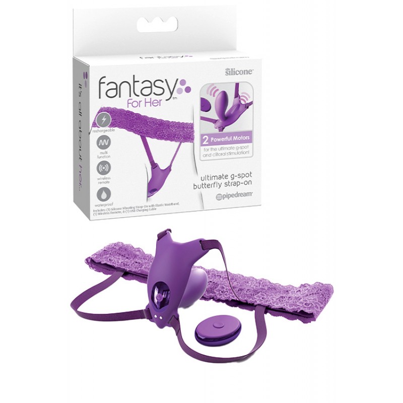 Pipedream Fantasy For Her Ultimate G Spot 3.9" Wearable Butterfly Vibrator