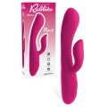 Pipedream Partially Ribbed Silicone 8.75" G Spot Rabbit Vibrator