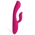 Pipedream Partially Ribbed Silicone 8.75" G Spot Rabbit Vibrator