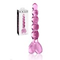 Pipedream 6" Noduled Glass Dildo with Heart Handle