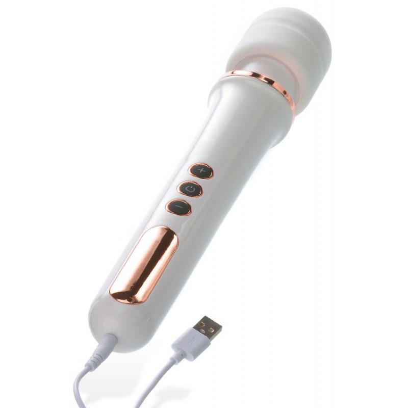 Adam and Eve 13" Silicone Head Wand Massager Rose Gold Edition