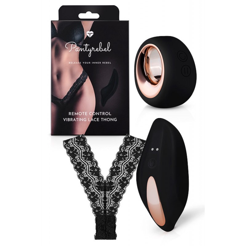 pantyrebel Vibrating V Thong with Remote Control