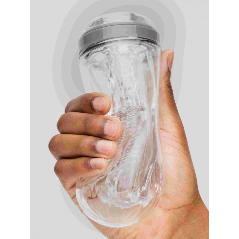 Lovehoney Heads Up Clear Textured Stroker Cup