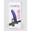 Lovehoney Perfect Partner Unisex Hollow 10 Function Vibrating Strap-On 8 Inch