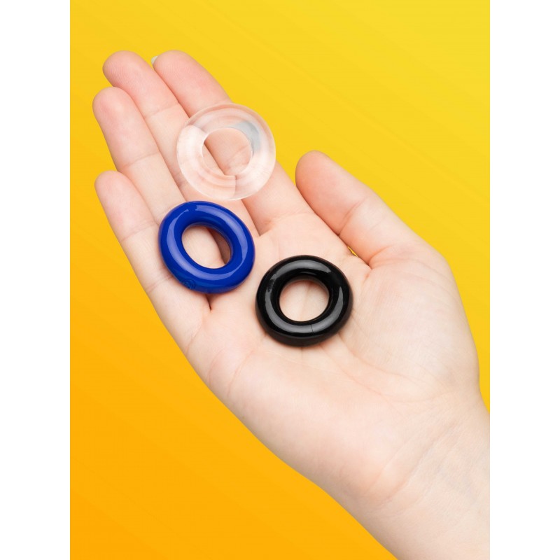 BASICS Donut Cock Ring Multipack (3 Count)