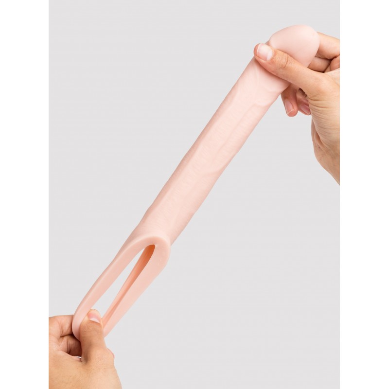 Lovehoney Real-Feel Penis Extender 1.5 Inch with Ball Loop - Flesh Pink