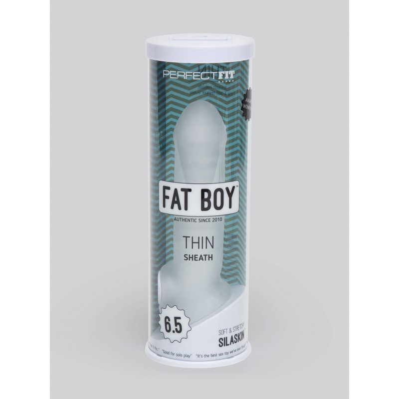 Perfect Fit Fat Boy Thin 6.5 Inch Penis Sleeve with Ball Loop