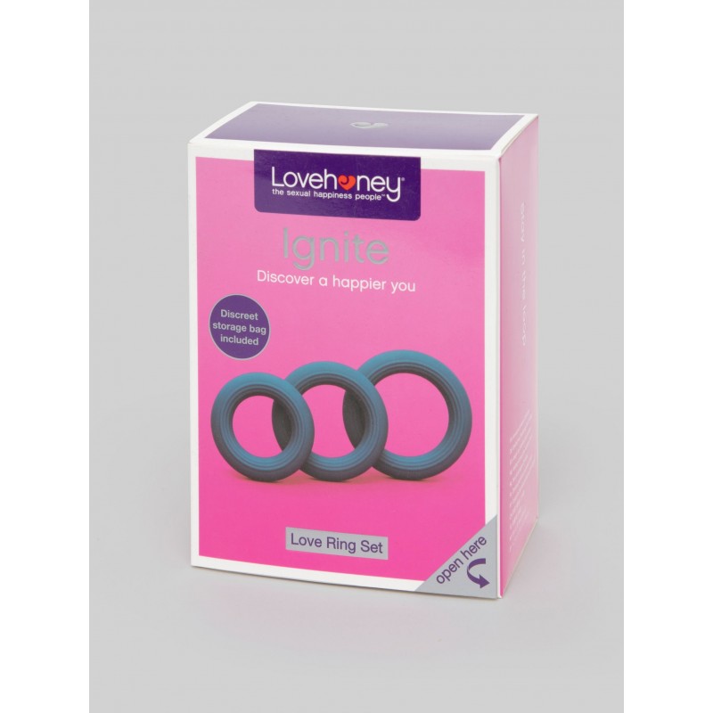 Lovehoney Ignite Silicone Love Ring Set (3 Piece)